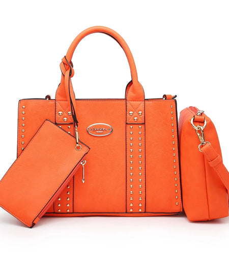 Women'S 3Pcs Purse Handbag Shoulder Bag Tote Satchel Hobo Bag Briefcase Work Bag for Ladies