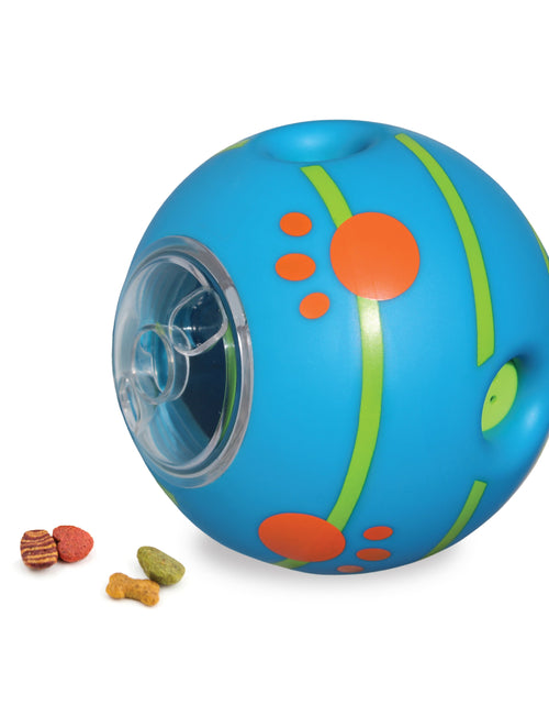 Load image into Gallery viewer, Wobble Wag Giggle Treat Ball, Interactive Dog Toy &amp; Treat Dispenser, Blue
