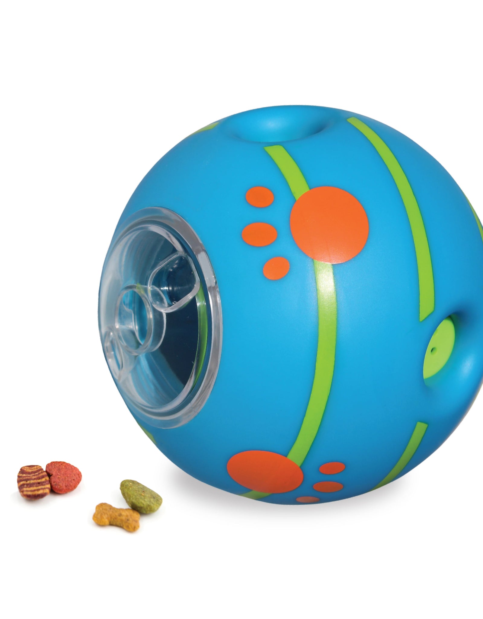 Wobble Wag Giggle Treat Ball, Interactive Dog Toy & Treat Dispenser, Blue