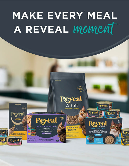 Load image into Gallery viewer, Reveal Natural Wet Cat Food, Fish &amp; Chicken in Gravy Variety Pack, 12 X 2.47 Oz Cans
