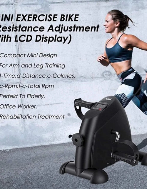 Load image into Gallery viewer, Desk Bike Pedal Exerciser, Mini Exercise Bike
