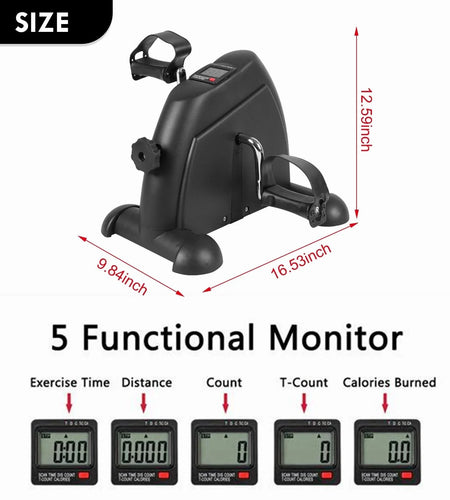 Desk Bike Pedal Exerciser, Mini Exercise Bike