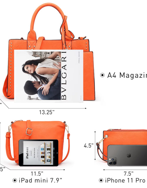 Load image into Gallery viewer, Women'S 3Pcs Purse Handbag Shoulder Bag Tote Satchel Hobo Bag Briefcase Work Bag for Ladies
