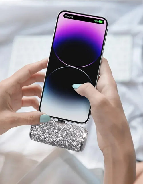 Load image into Gallery viewer, Portable Charger Mobile Power Bank Power Banks Fast Charging Power Bank Shiny Diamond Fashion High Quality 5000Mah
