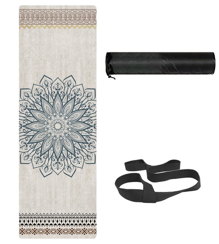 Yoga Mat Premium Printing Non Slip Exercise & Fitness Mat for All Types of Yoga, Pilates & Floor Workouts (72" X 24" X 6Mm Thick)