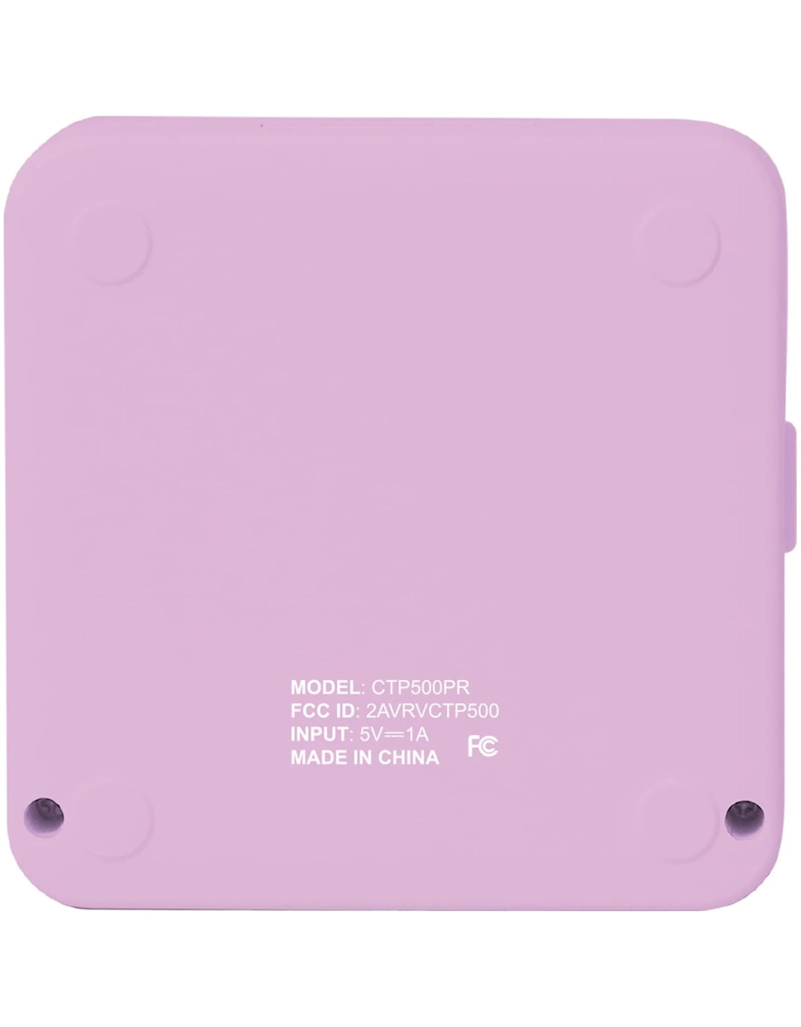 CTP500 Bluetooth Mini Portable Inkless Thermal Printer & Label Maker + Paper, Android & Ios (Purple)