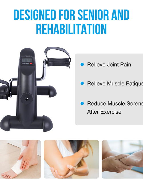 Load image into Gallery viewer, Desk Bike Pedal Exerciser, Mini Exercise Bike
