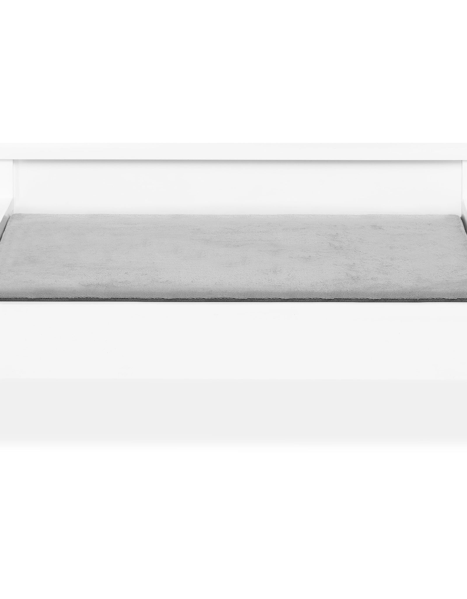Winston Small Elevated Wooden Pet Bed with Plush Mattress, White