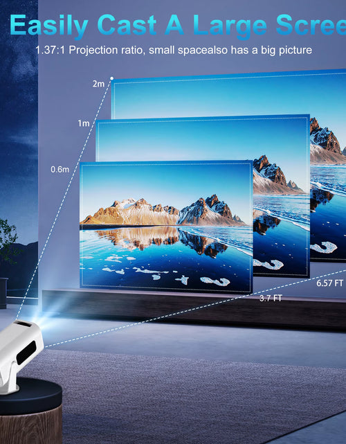 Load image into Gallery viewer, P330 Mini Projetor Android 11 300 ANSI 4K 8K 1080P Wifi6 BT5.0 Home Cinema Portable Projector

